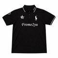 Black frome2yu Short Sleeve Polo