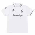 White frome2yu Short Sleeve Polo