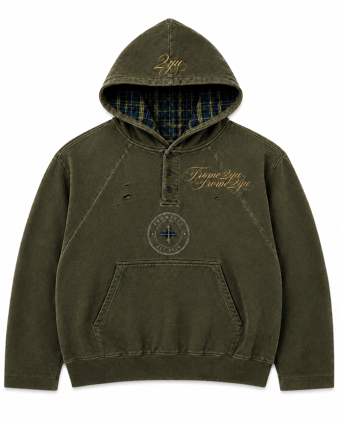 Olive Herald Hoodie (Reversible)
