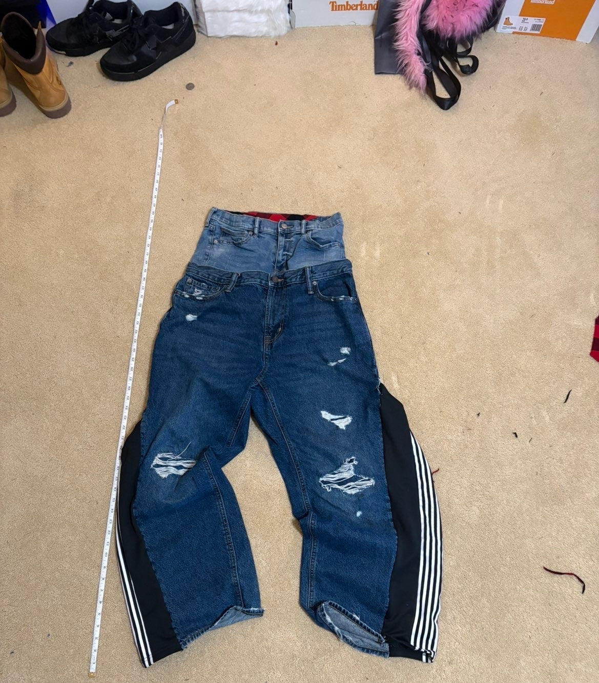 frome2yu striped denim