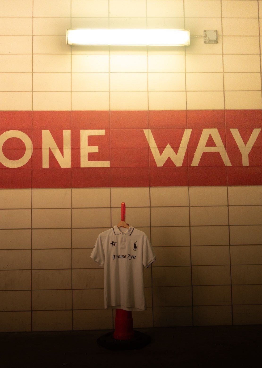 White frome2yu Short Sleeve Polo