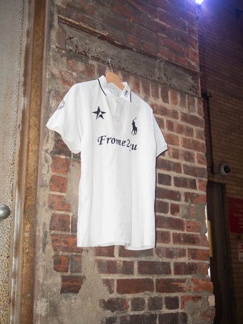 White frome2yu Short Sleeve Polo